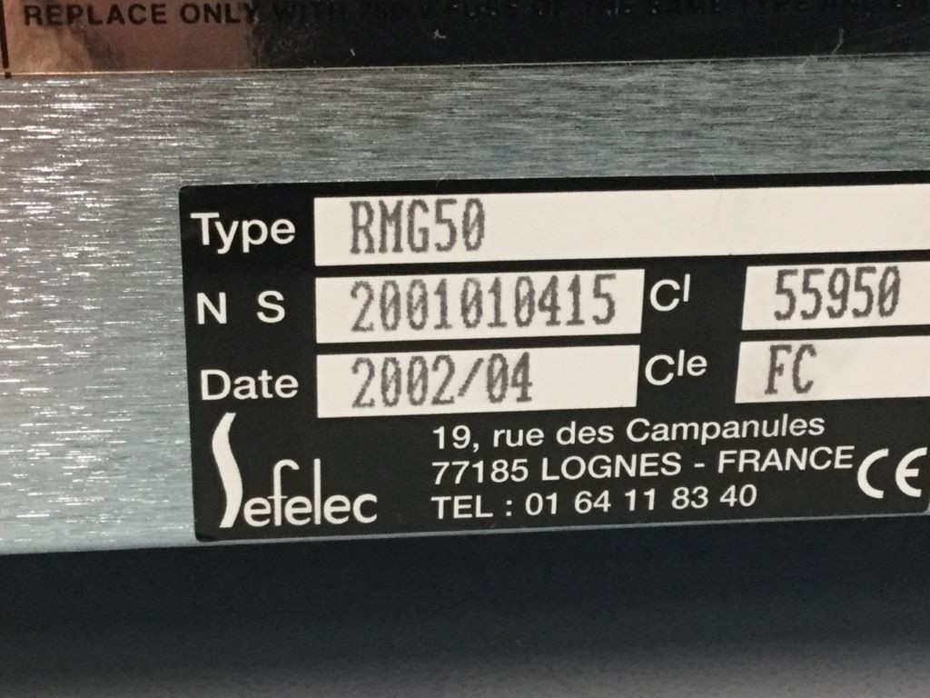 SEFELEC RMG50+