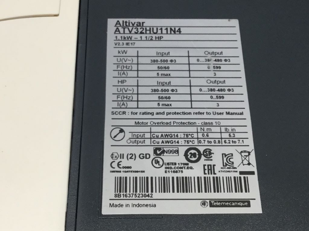 SCHNEIDER  ATV32HU11N4