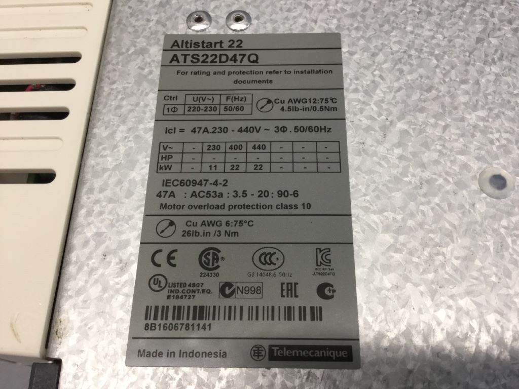 TÉLÉMÉCANIQUE  ATS22D47Q