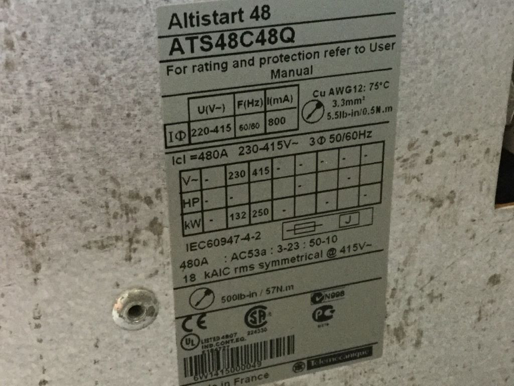 TÉLÉMÉCANIQUE  ATS48C48Q