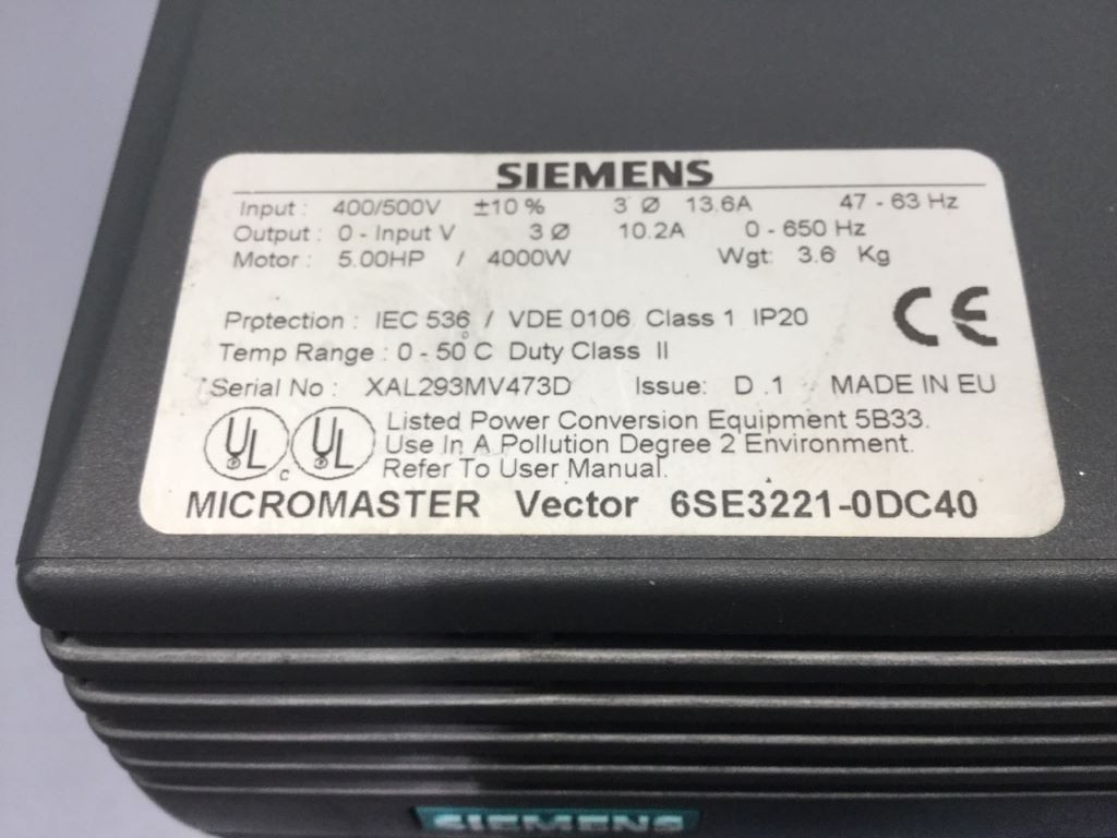 SIEMENS 6SE32210DC40