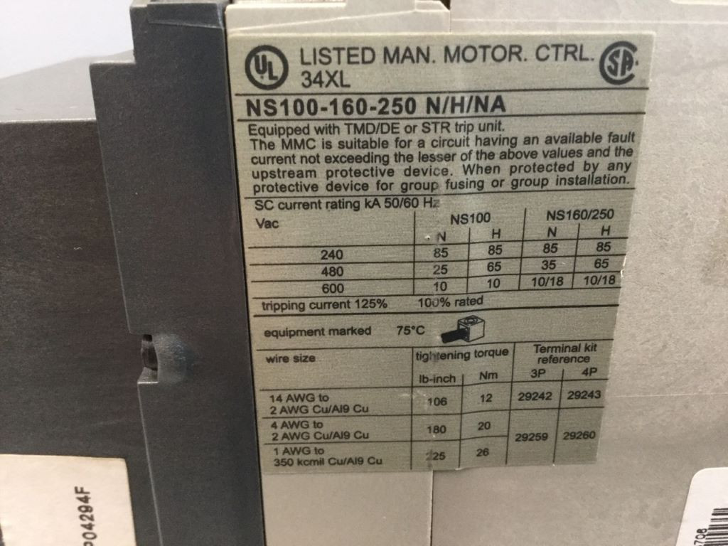 SCHNEIDER  NS100-160-250N/H/NA-DOUBLON