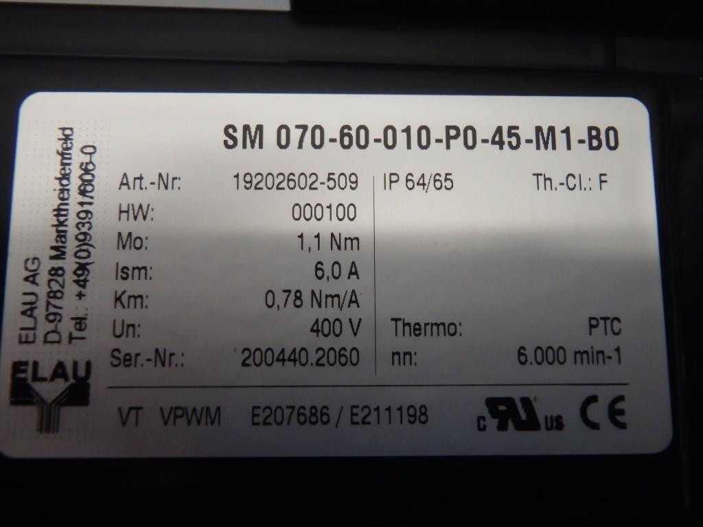 ELAU SM070-60-010-P0-45-M1-B0