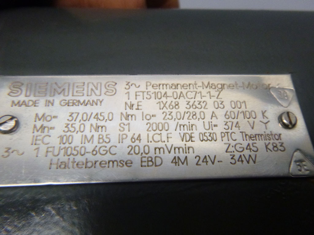 SIEMENS 1FT5104-0AC71-1-Z