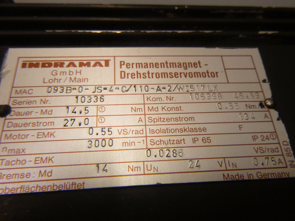 INDRAMAT MAC093B-0-JS-4-C/110-A-2/WI517LX