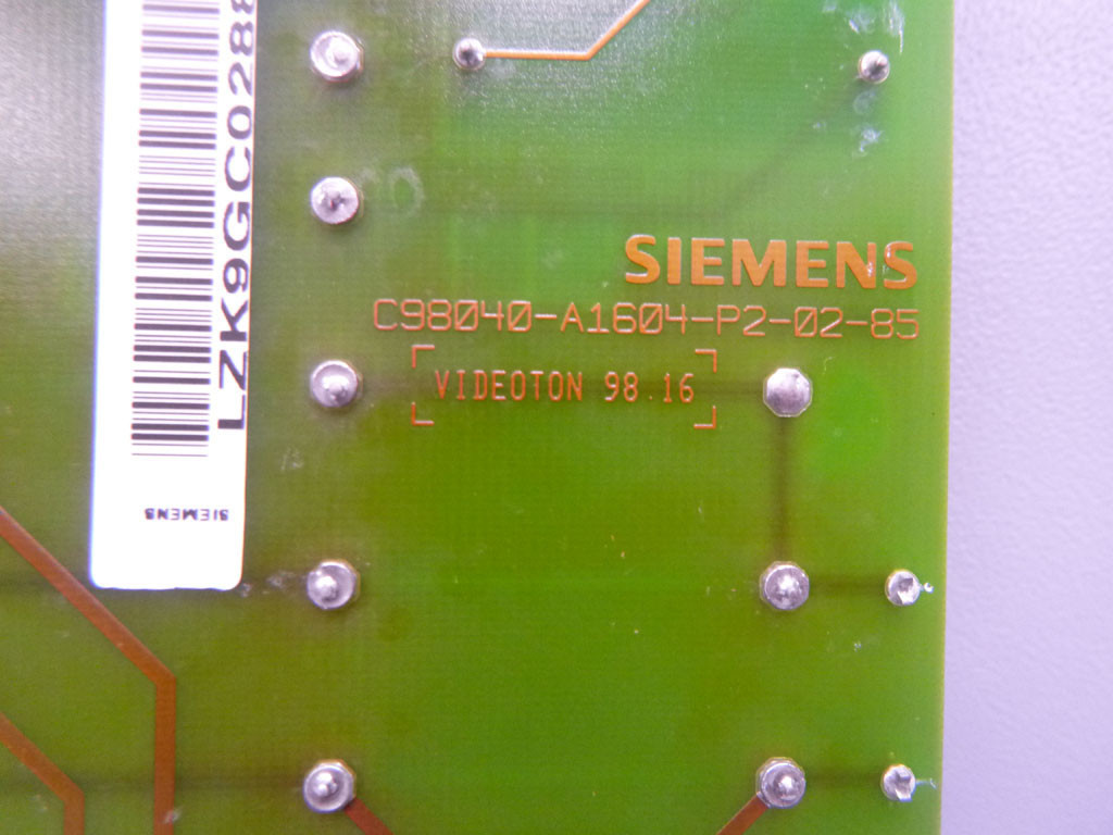 SIEMENS C98040-A1604-P2-02-85