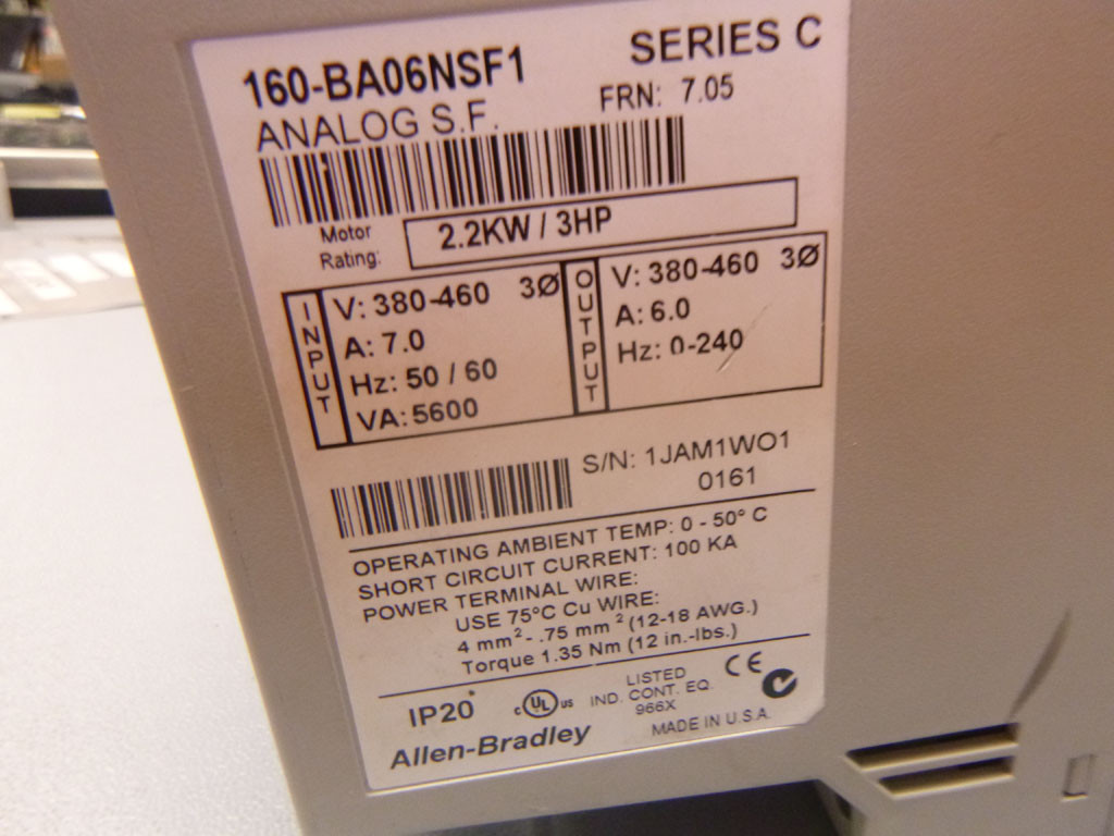 ALLEN-BRADLEY 160-BA06NSF1
