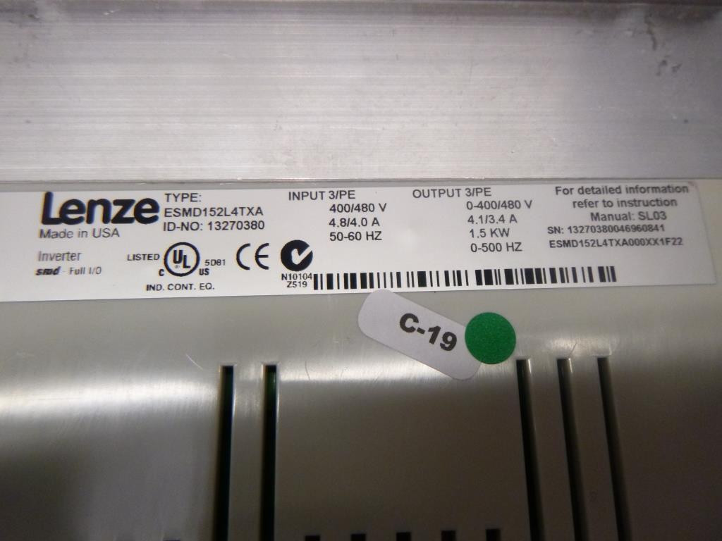 LENZE ESMD152L4TXA000XX1F22