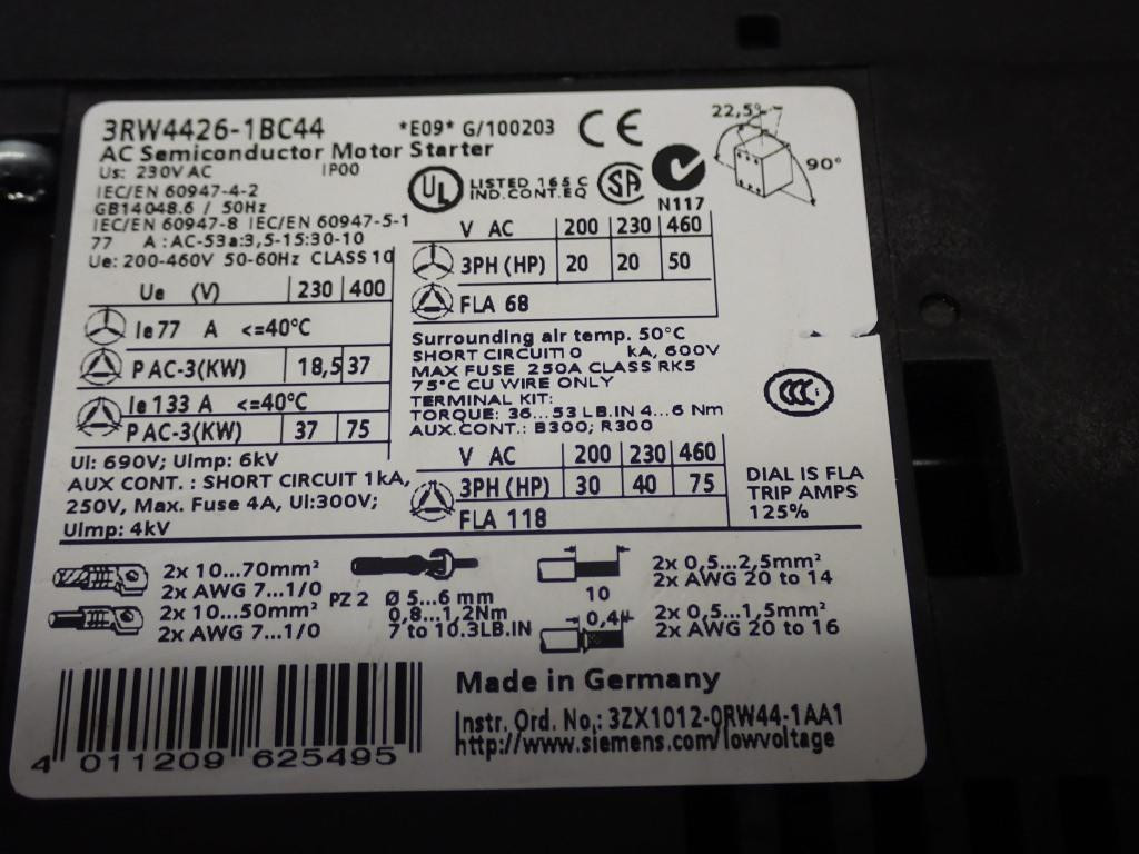 SIEMENS 3RW4426-1BC44