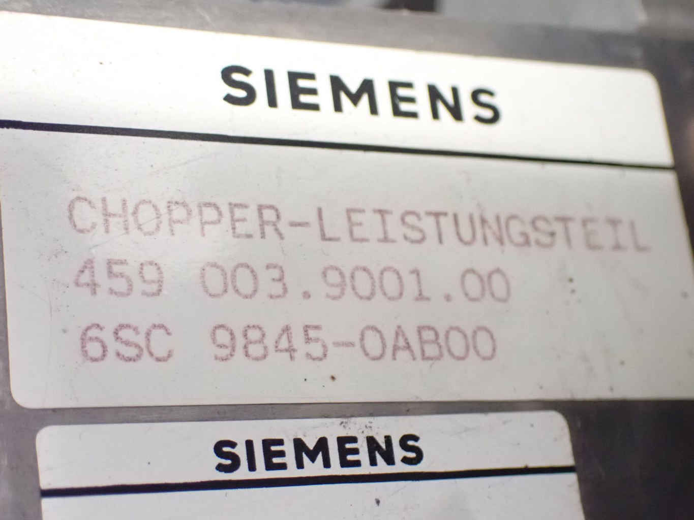 SIEMENS 6SC9845-0AB00
