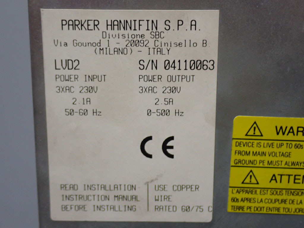 PARKER HANNIFIN LVD2