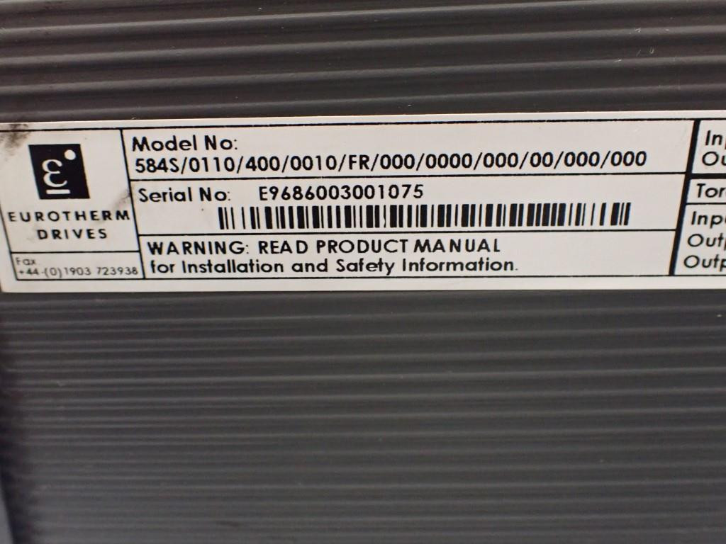 EUROTHERM DRIVES 584S/0110/400/0010/FR/000/.......