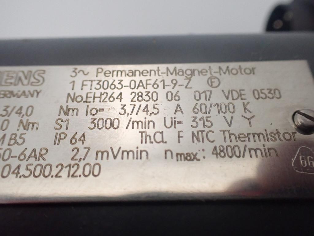 SIEMENS 1FT3063-0AF61-9-Z