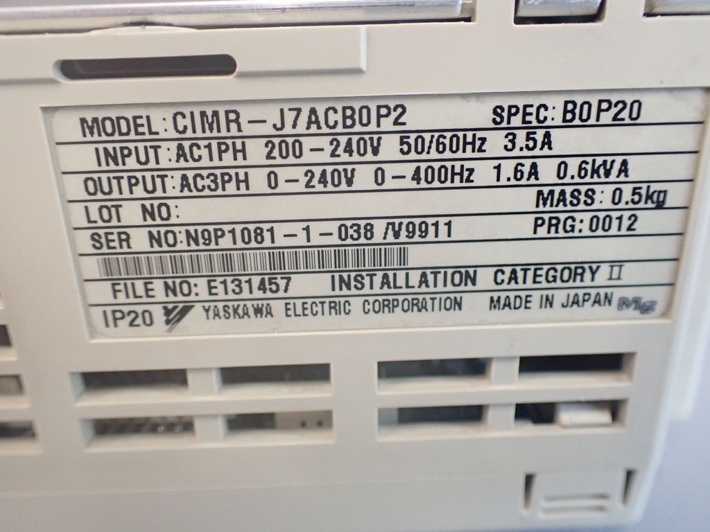 YASKAWA CIMR-J7ACB0P2