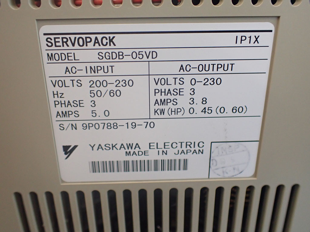 YASKAWA SGDB-05VD