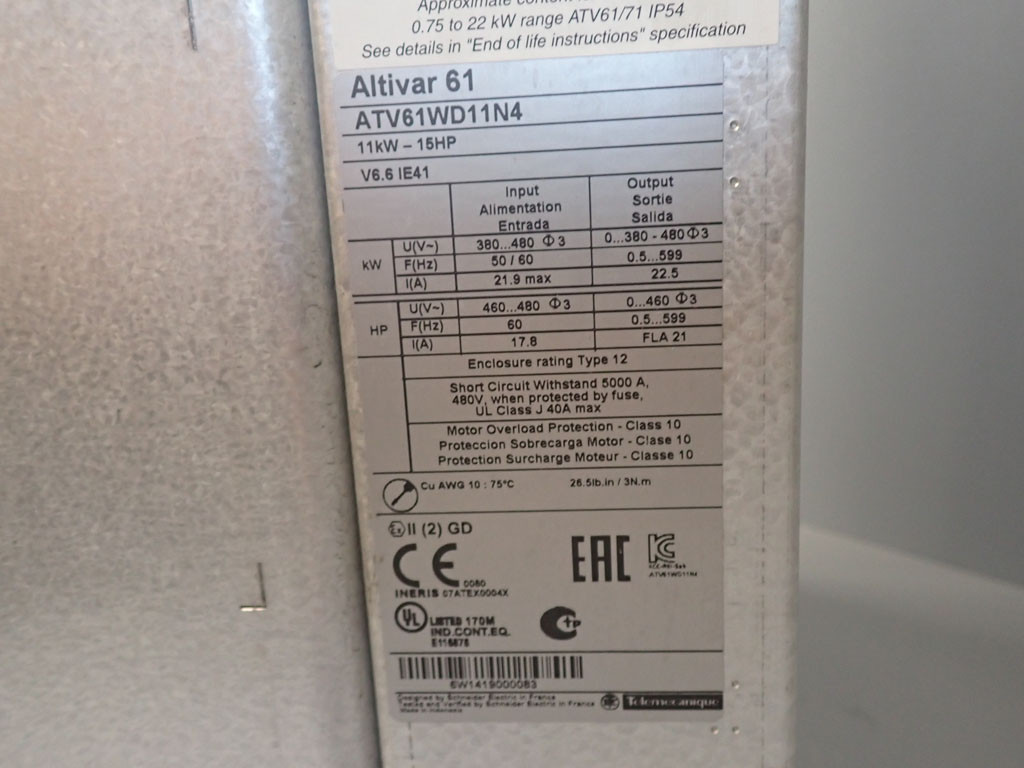 TÉLÉMÉCANIQUE  ATV61WD11N4