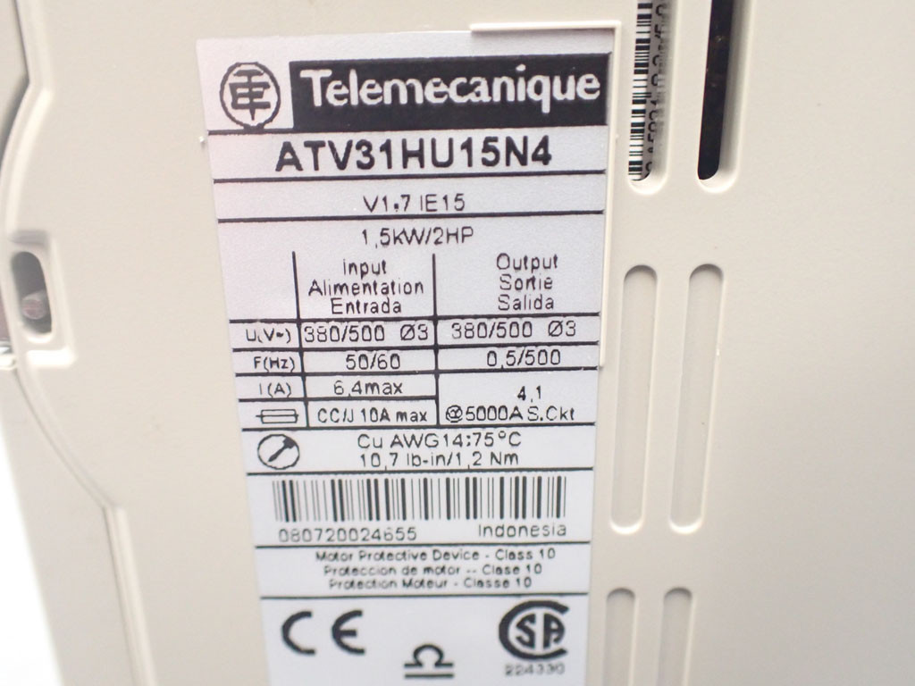 TÉLÉMÉCANIQUE  ATV31HU15N4