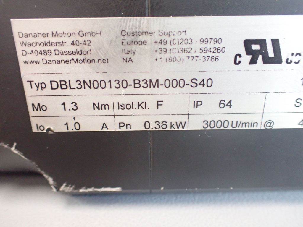 DANAHER DBL3N00130-B3M-000-S40