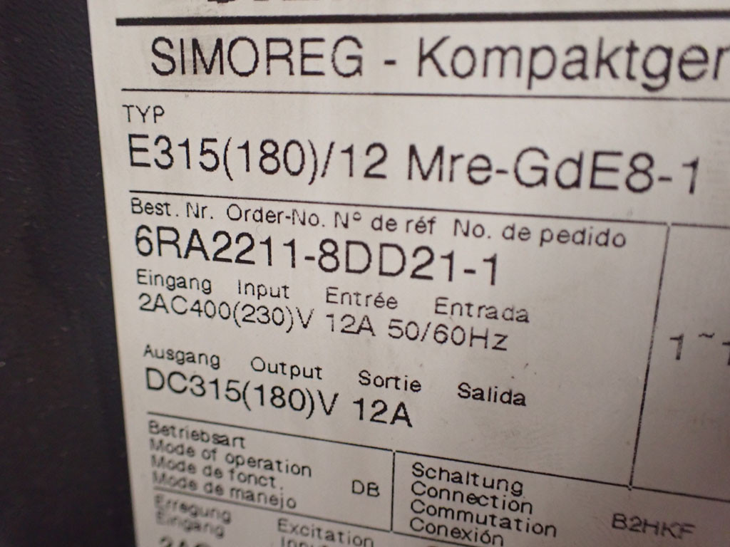 SIEMENS 6RA2211-8DD21-1
