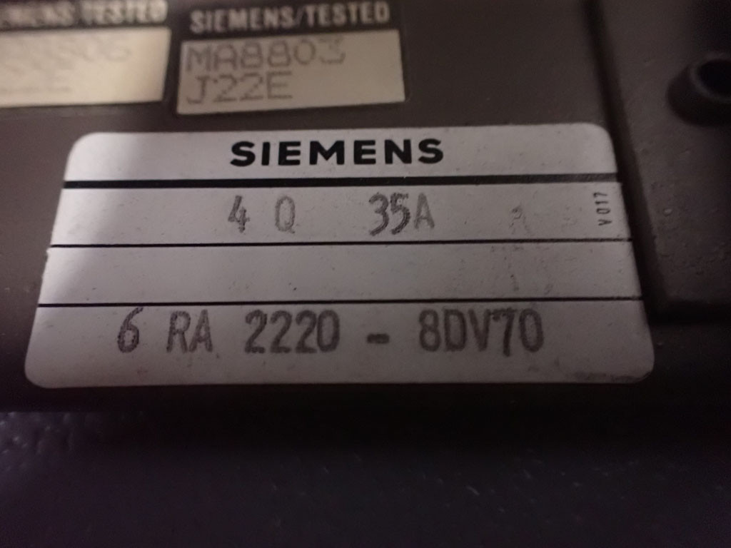 SIEMENS 6RA2220-8DV70