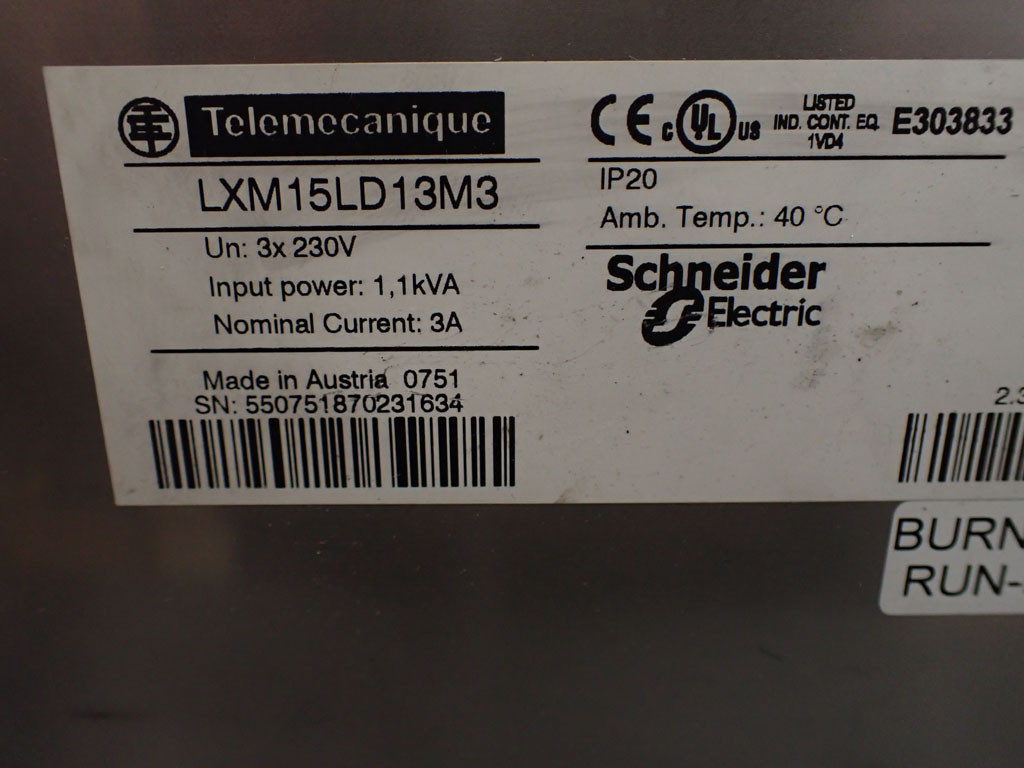 TÉLÉMÉCANIQUE  LXM15LD13M3