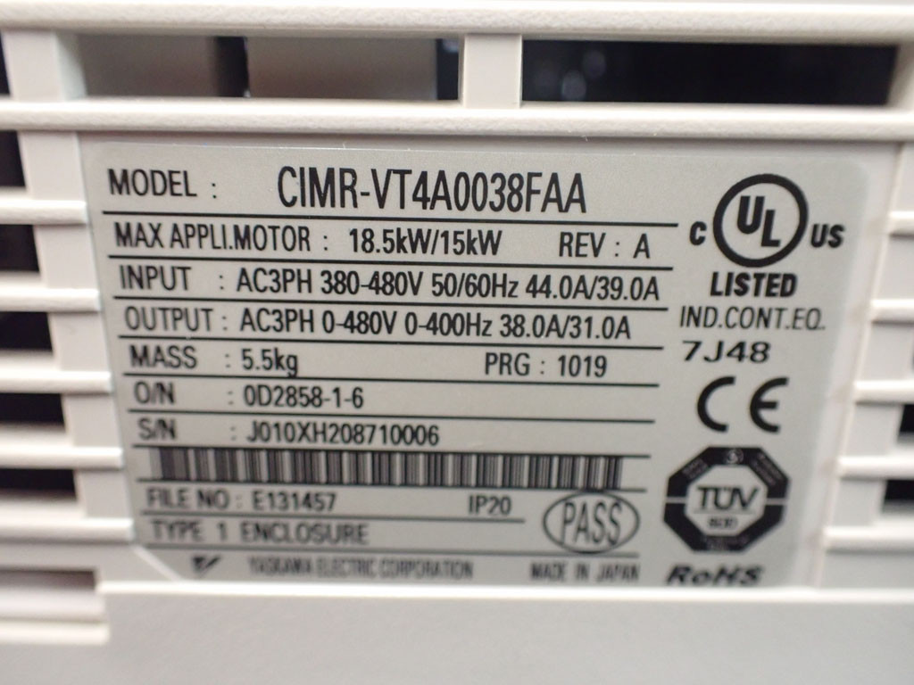 YASKAWA CIMR-VT4A0038FAA