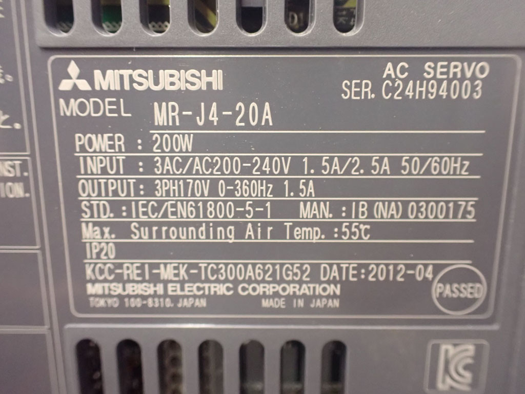 MITSUBISHI MR-J4-20A