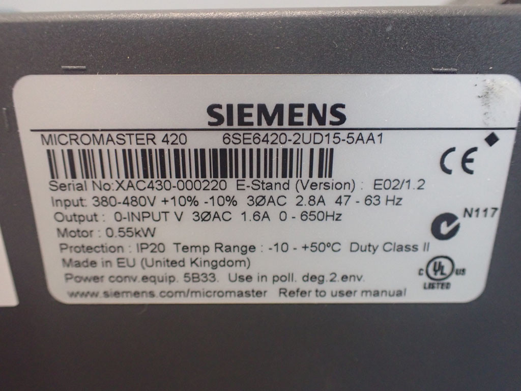 SIEMENS 6SE6420-2UD15-5AA1