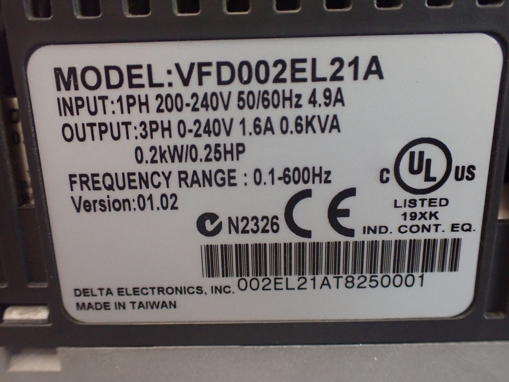 DELTA VFD002EL21A