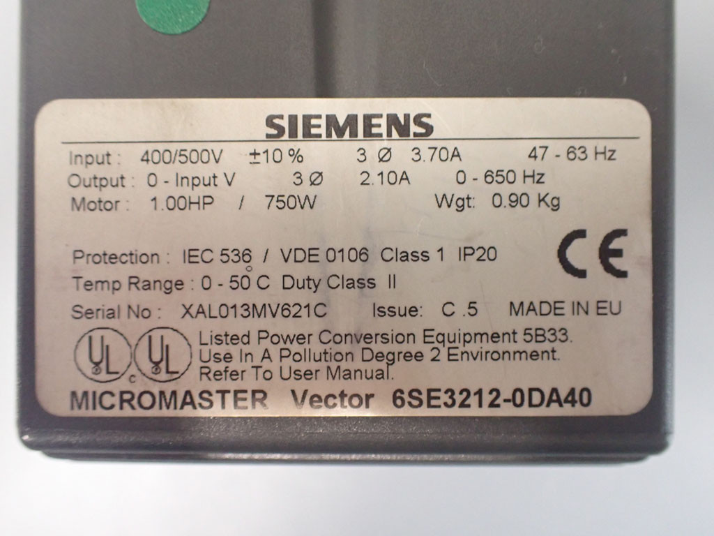 SIEMENS 6SE3212-0DA40