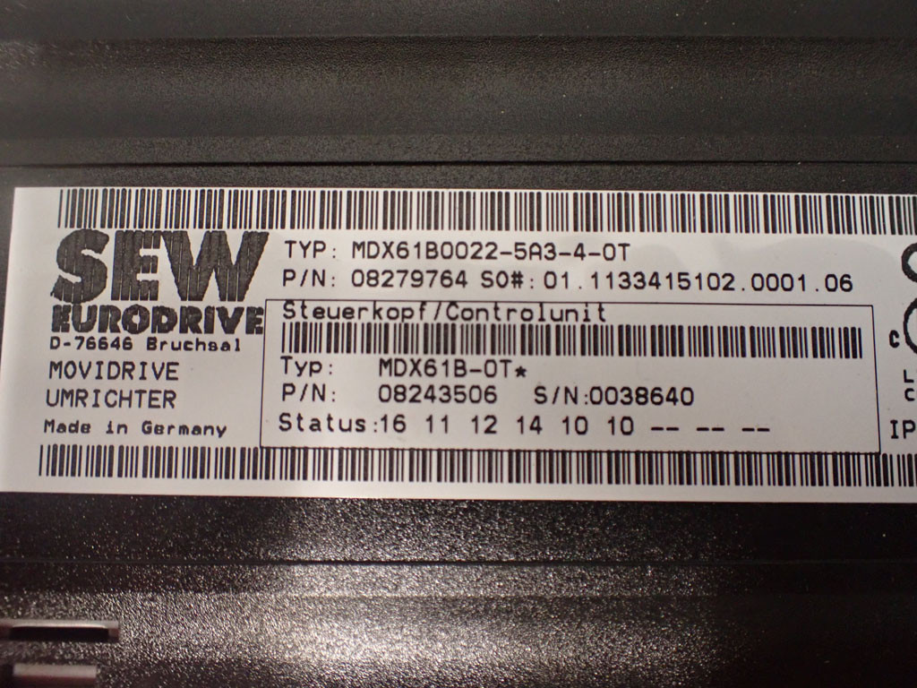 SEW-EURODRIVE MDX61B0022-5A3-4-0T