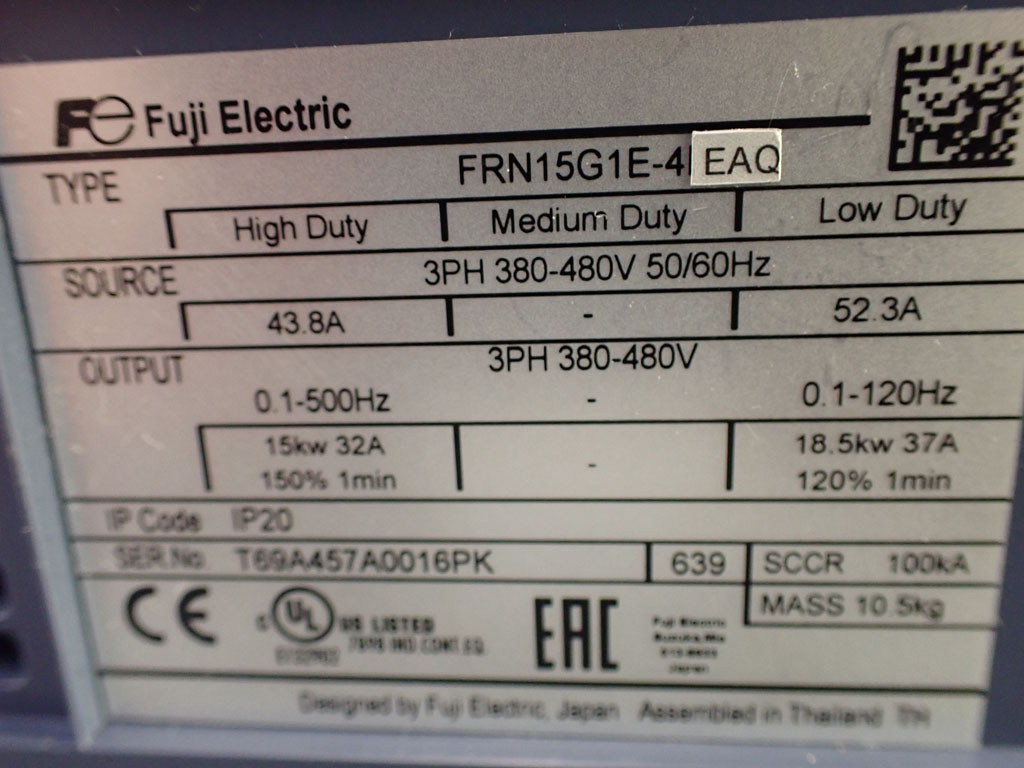 FUJI ELECTRIC FRN15G1E-4EAQ