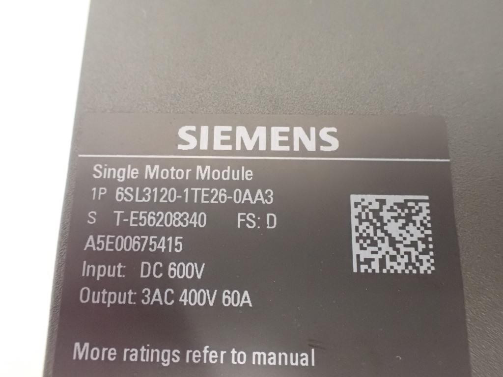 SIEMENS 6SL3120-1TE26-0AA3
