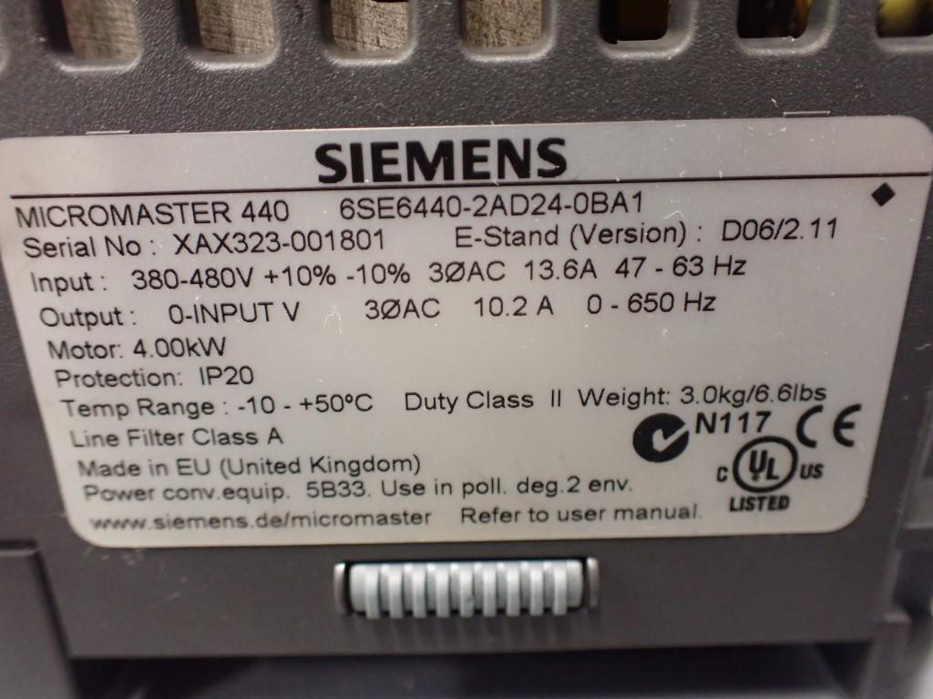 SIEMENS 6SE6440-2AD24-0BA1