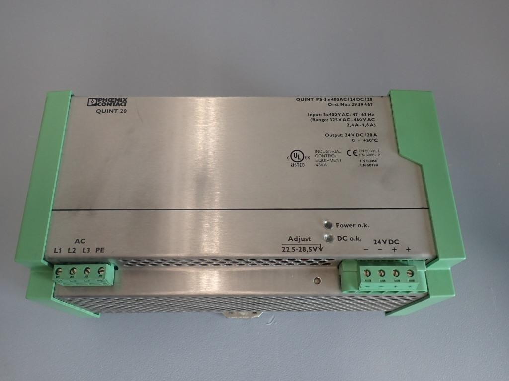 PHOENIX CONTACT QUINTPS-3X400AC/24DC/20