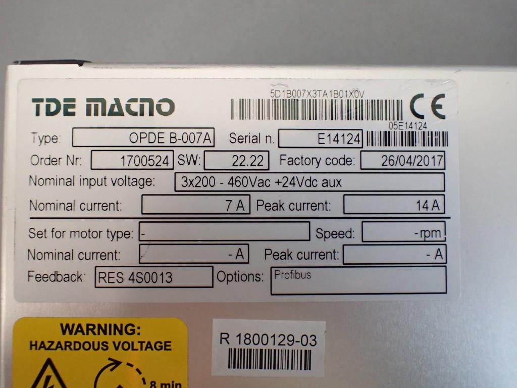 TDE MACNO OPDEB-007A