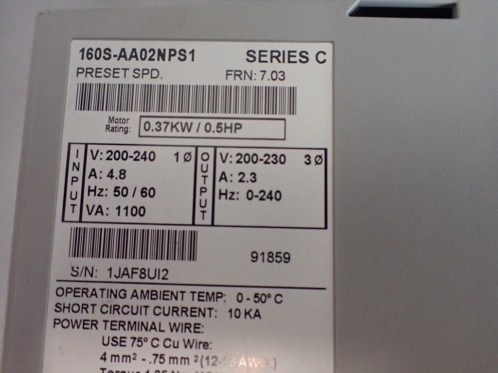 ALLEN-BRADLEY 160S-AA02NPS1SERC