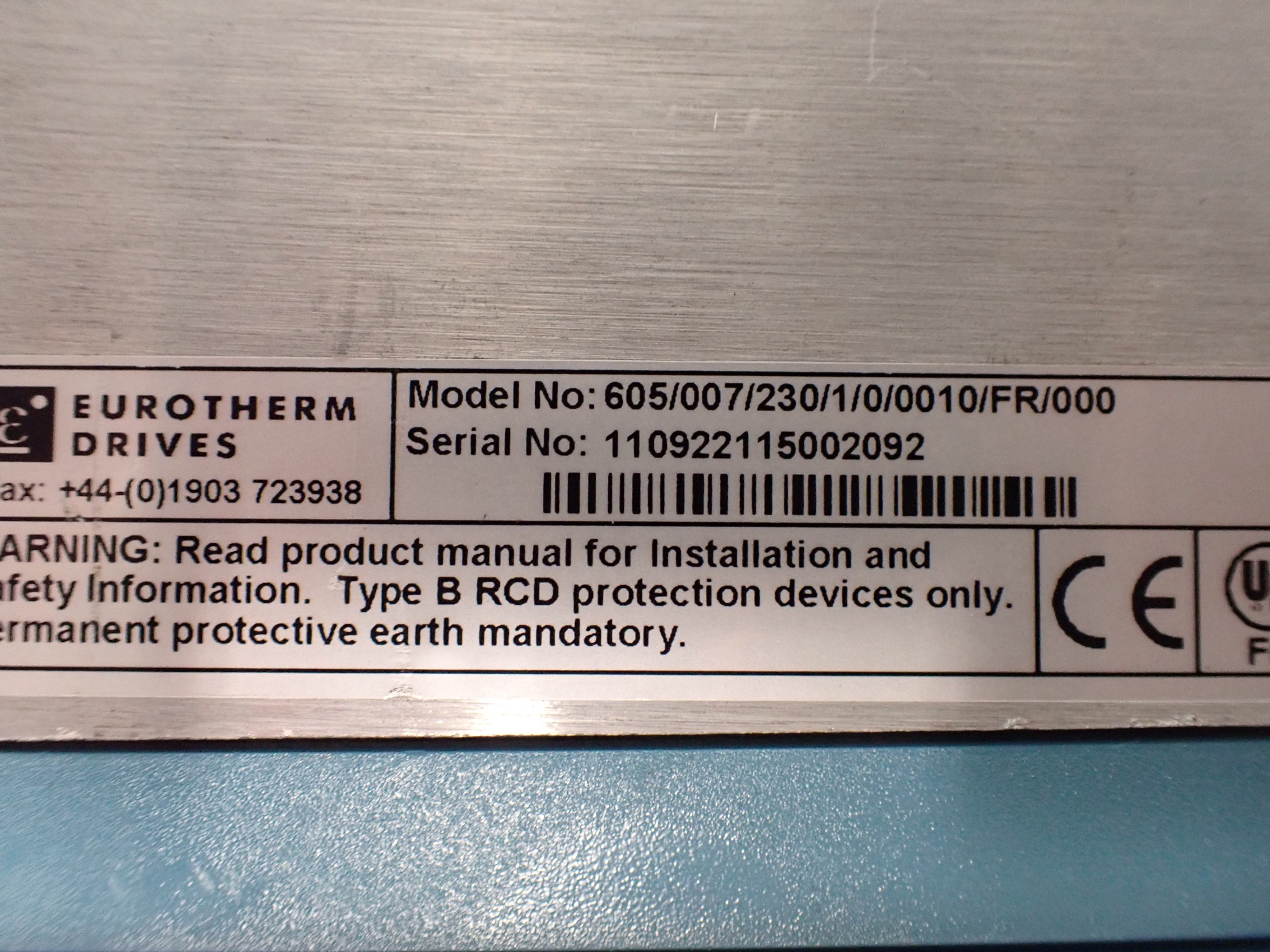 EUROTHERM DRIVES 605/007/230/1/0/0010/FR/000