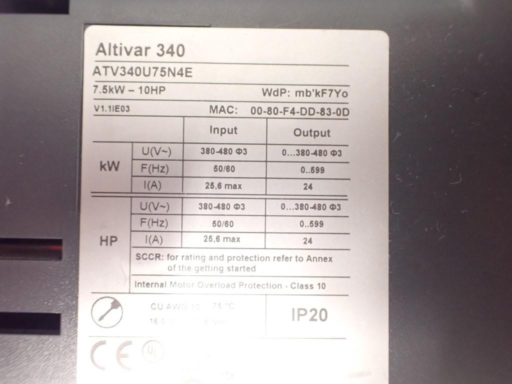 SCHNEIDER  ATV340U75N4E