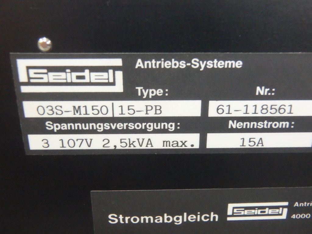 SEIDEL 03S-M150/15-PB