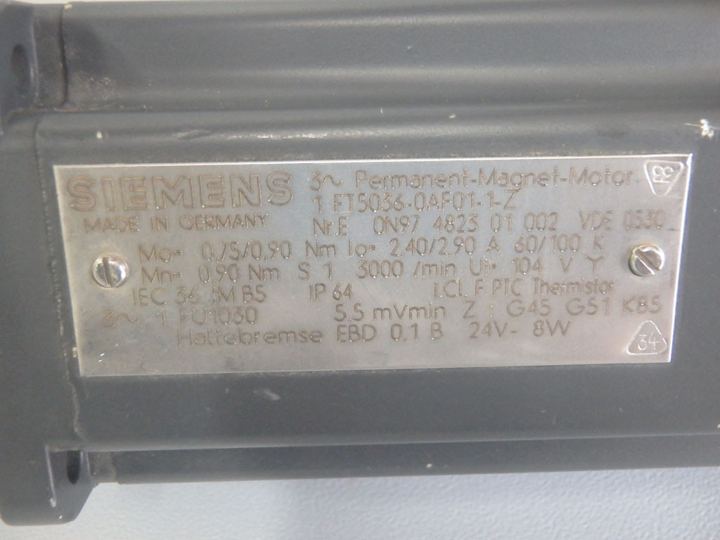 SIEMENS 1FT5036-0AF01-1-Z