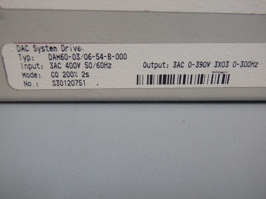 OSAI NUMERICAL CONTROL DAM60-03/06-54-B-000