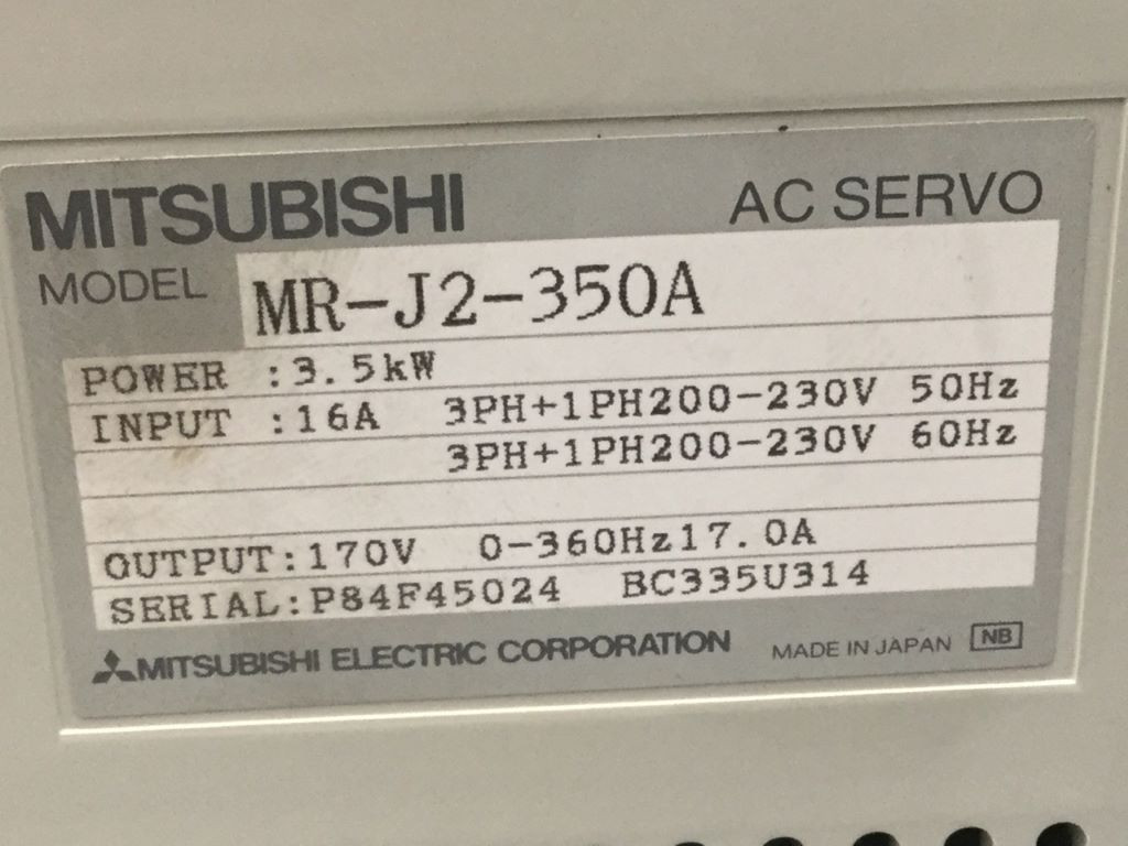 MITSUBISHI MR-J2-350A