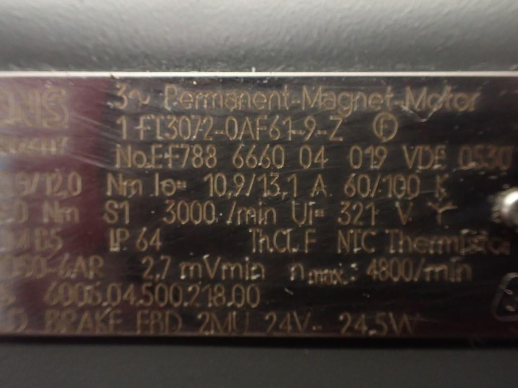 SIEMENS 1FT3072-0AF61-9-Z