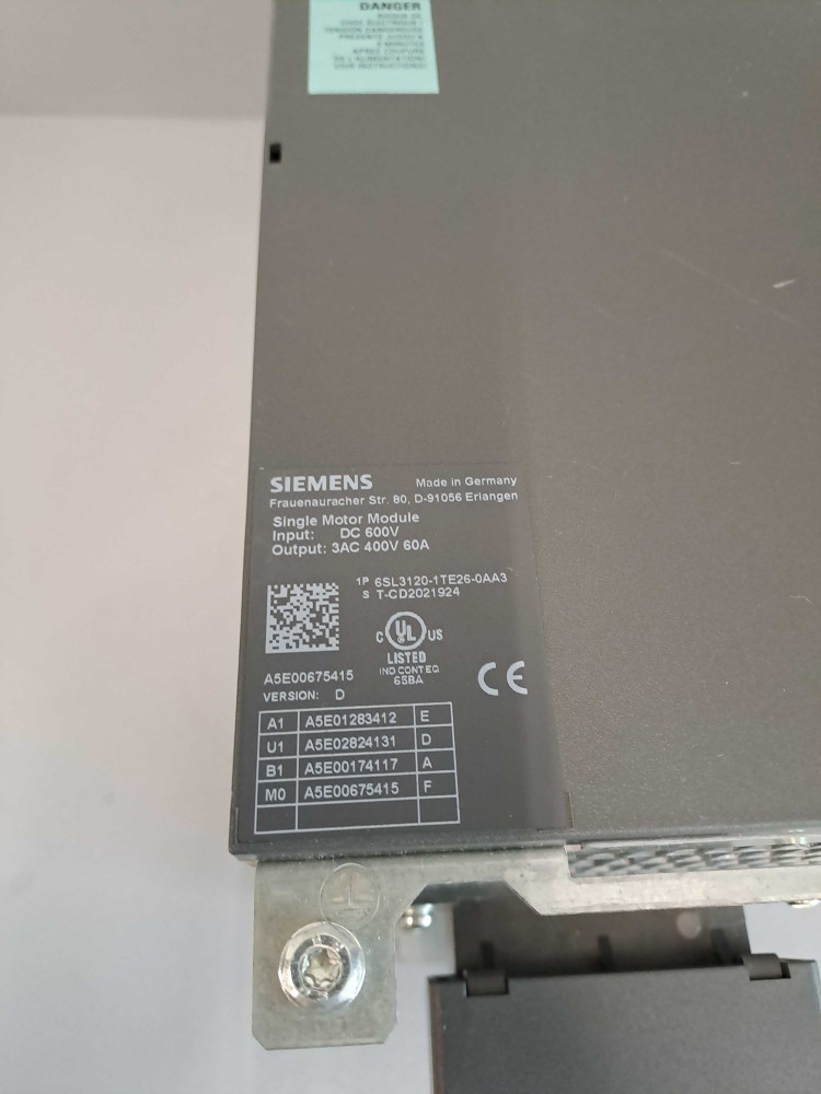 SIEMENS 6SL31201TE260AA3-DOUBLON