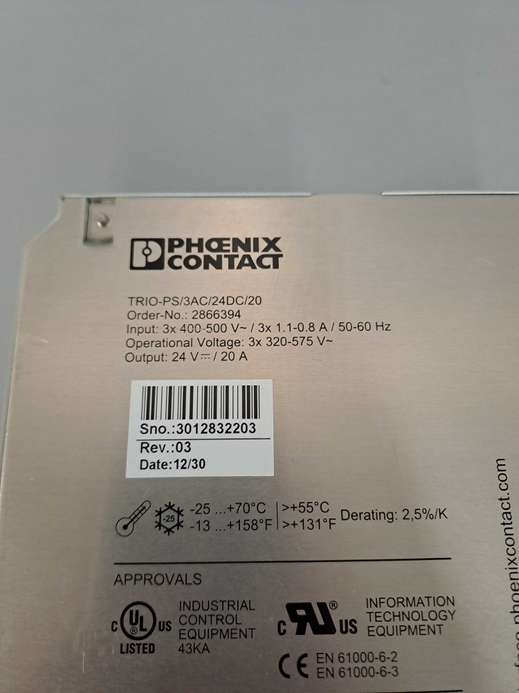 PHOENIX CONTACT TRI0PS3AC24DC20