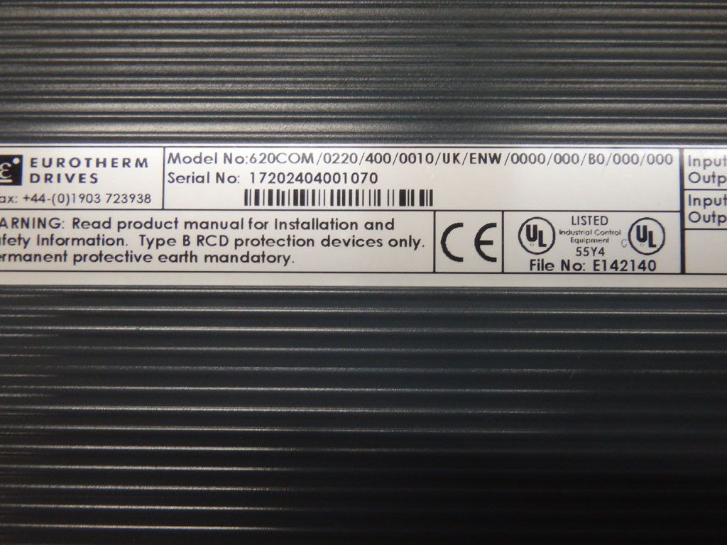 EUROTHERM DRIVES 620COM/0220/400/0010/UK/ENW/0000/000/BO/000/000