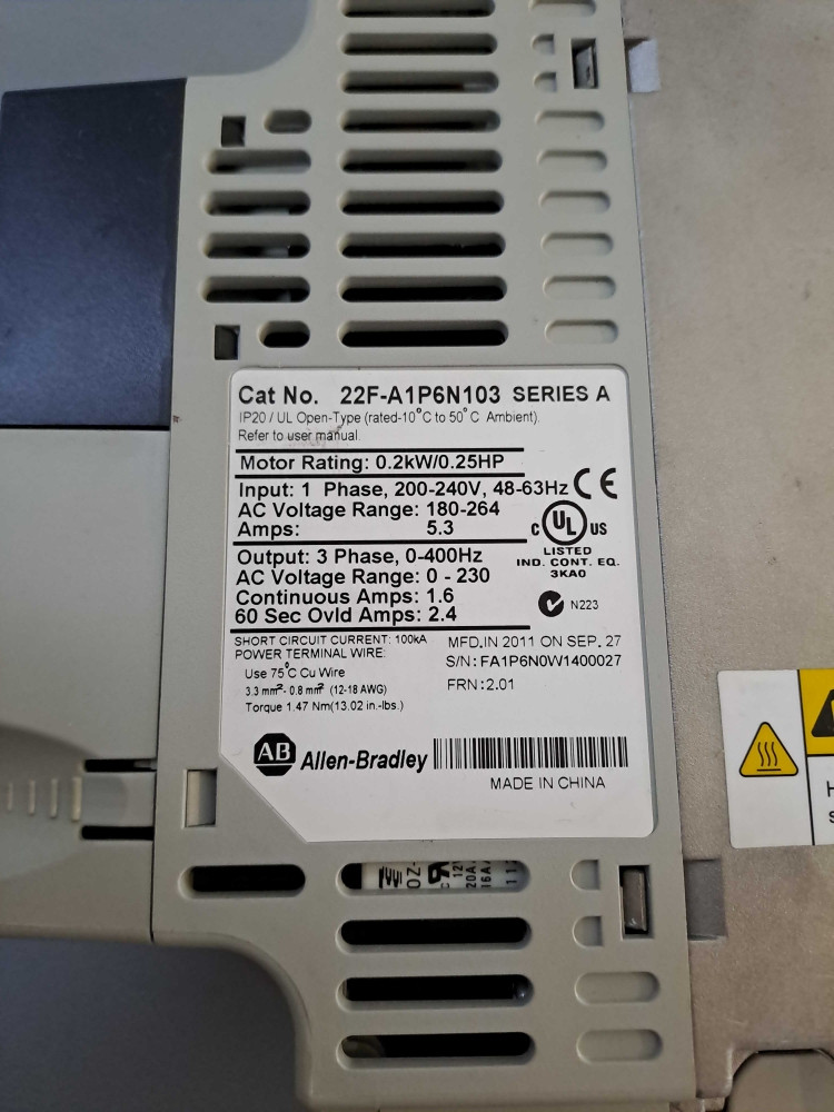ALLEN-BRADLEY 22FA1P6N103