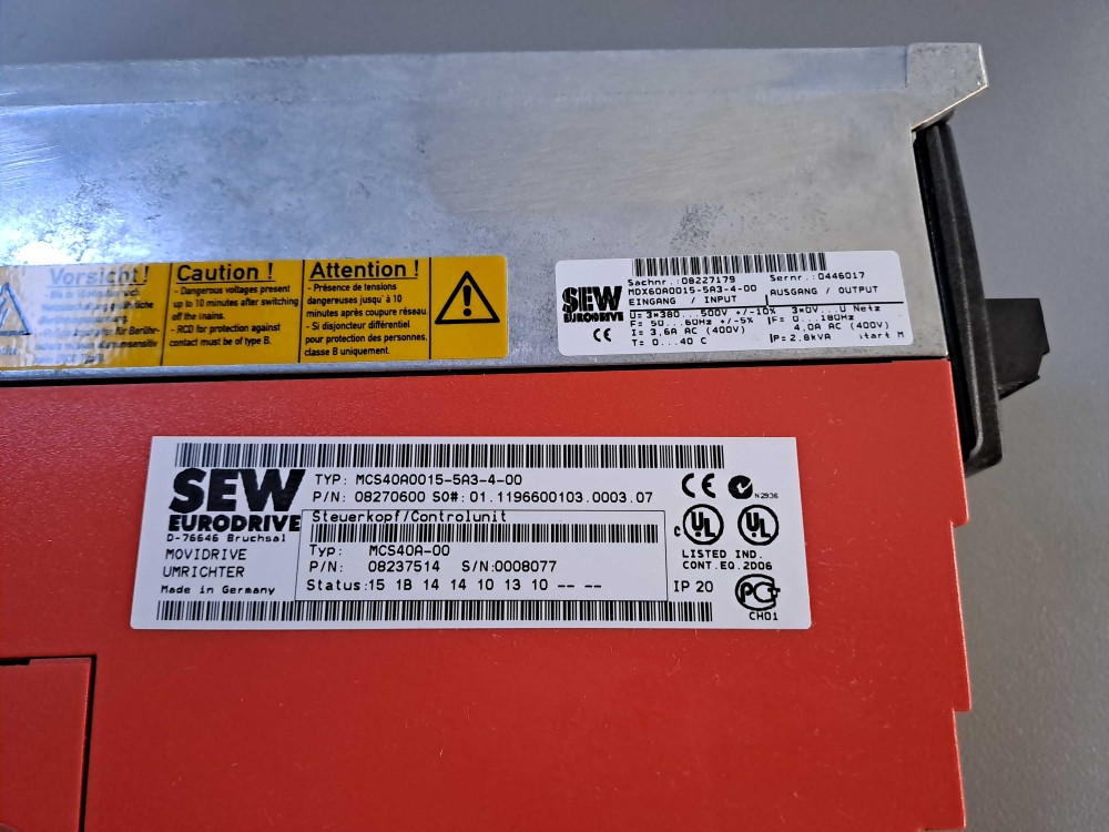 SEW-EURODRIVE MCS40A0015-5A3-4-00