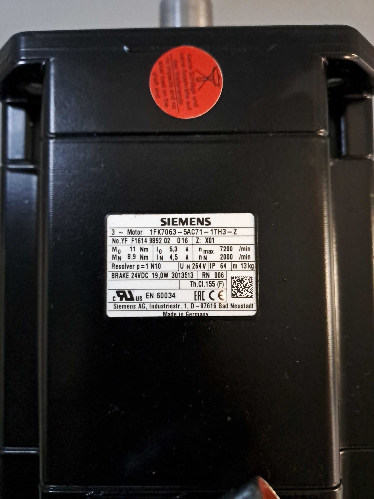 SIEMENS  1FK7063-5AC71-1TH3-Z